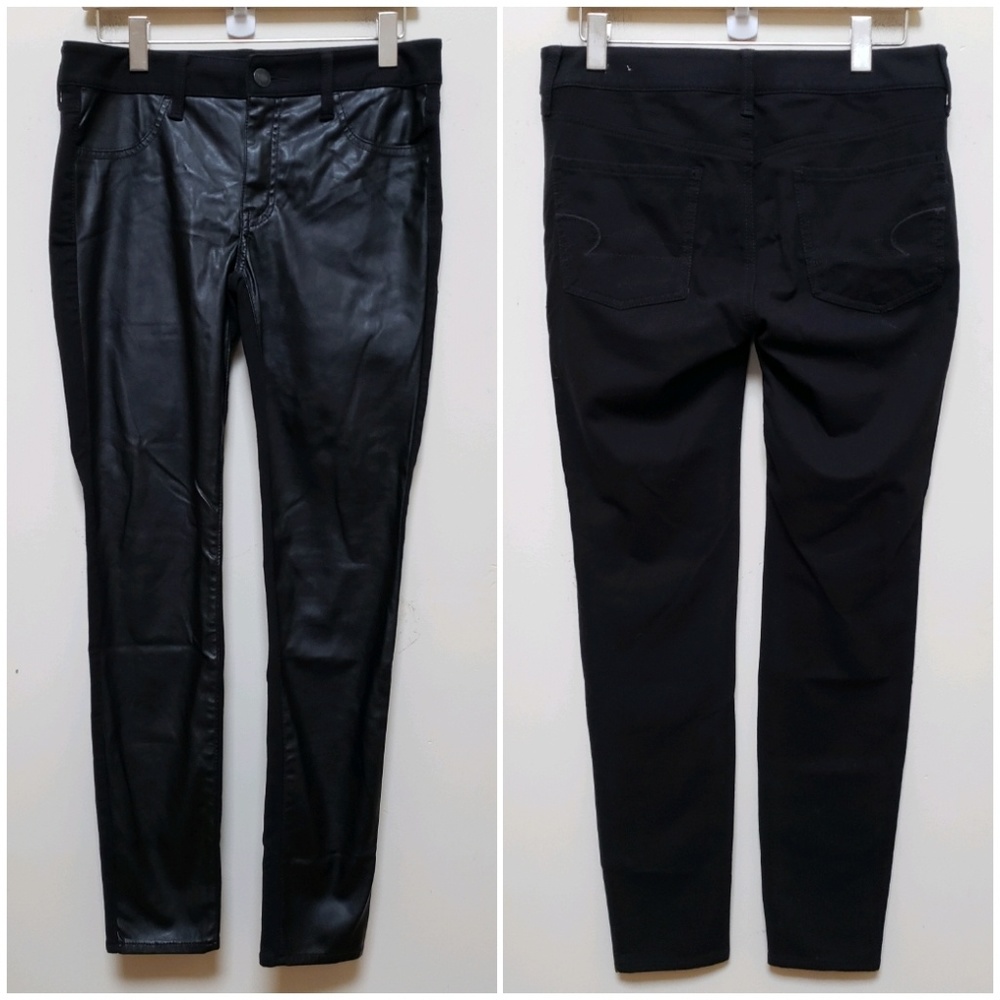 COPY - AE Front Faux Leather Jeggings Jean